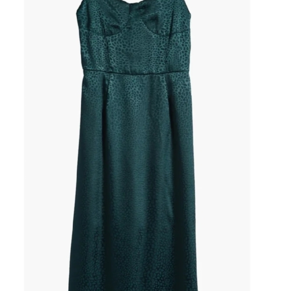 Chic Strapless Green Kids Dress